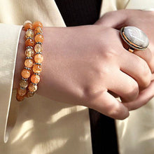 Load image into Gallery viewer, Nardeen Agate Set - Silver Metal