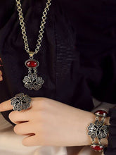 Load image into Gallery viewer, Aribian Flower Set - Pure Copper and Agate