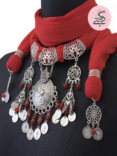 Load image into Gallery viewer, Rayan Necklace Scarf - Red