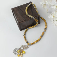 Load image into Gallery viewer, "Laila" Customized Rosary - Yellow Agate