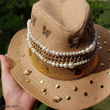 Load image into Gallery viewer, Shahd Handmade Chapeau - Burlap
