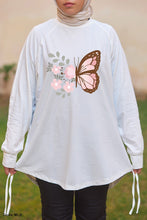 Load image into Gallery viewer, Pink Butterfly Woman T-shirt - Cotton