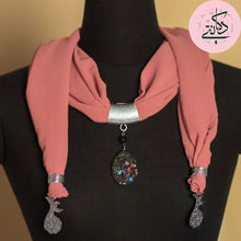 Load image into Gallery viewer, Darwish Necklace Scarf - Kashmir Chiffon