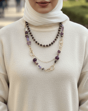 Load image into Gallery viewer, Radwa Necklace - Agate Stones