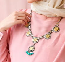 Load image into Gallery viewer, Ahlam Necklace - Silver & Gold Plated