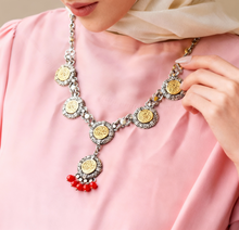 Load image into Gallery viewer, Ahlam Necklace - Silver & Gold Plated