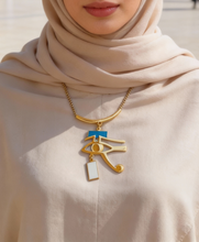 Load image into Gallery viewer, Eye of Horus Necklace - Gold Plated