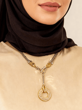 Load image into Gallery viewer, Calligraphy Shine - Gold Plated Necklace
