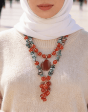 Load image into Gallery viewer, Rasha Necklace - Agate Stones