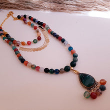 Load image into Gallery viewer, Sultana Nahid Necklace - Colorful Agate