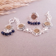 Load image into Gallery viewer, "Anta Omry" Set - Silver Plated and Agate