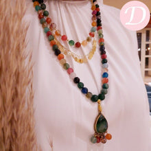 Load image into Gallery viewer, Sultana Nahid Necklace - Colorful Agate