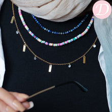 Load image into Gallery viewer, Delicate Necklace Set - Crystal and Jamayka Stone