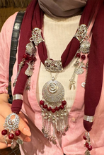 Load image into Gallery viewer, Red Necklace Scarf