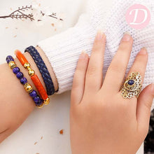 Load image into Gallery viewer, Hoor Leather Bracelet Set