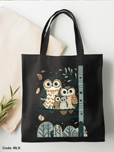 Load image into Gallery viewer, Owl Tote Bag - Linen