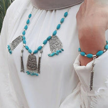 Load image into Gallery viewer, Dalida Turquoise Set - Silver Plated