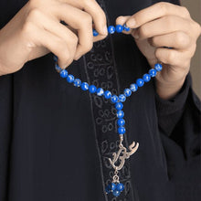 Load image into Gallery viewer, "Omar" Customized Rosary - Blue Agate