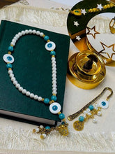 Load image into Gallery viewer, Noor Rosary - Turquoise & Pearl Rosary Set