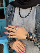 Load image into Gallery viewer, Rana Elegant Set - Acrylic and Silver Metal