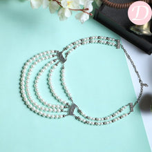 Load image into Gallery viewer, Nefertiti Pearl Necklace - Silver Plated