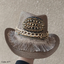 Load image into Gallery viewer, Shaima Handmade Chapeau - Burlap