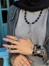 Load image into Gallery viewer, Rana Elegant Set - Acrylic and Silver Metal