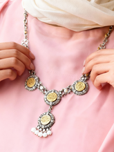 Load image into Gallery viewer, Ahlam Necklace - Silver & Gold Plated