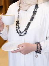 Load image into Gallery viewer, Rahma Set - Agate And Hematite Stones