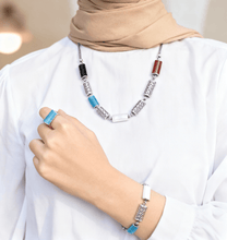 Load image into Gallery viewer, Laila Colorful Set - Silver Plated