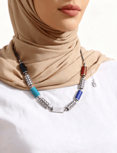 Load image into Gallery viewer, Laila Colorful Set - Silver Plated