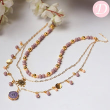 Load image into Gallery viewer, Violeta Necklace - Crystal and Hematite