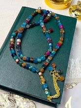 Load image into Gallery viewer, Menna Shiny Rosary - Colorful Agate