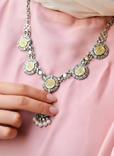 Load image into Gallery viewer, Ahlam Necklace - Silver & Gold Plated