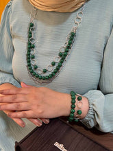 Load image into Gallery viewer, Ashwa Elegant Set - Malachite Stones