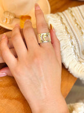 Load image into Gallery viewer, Just Your Letter Ring - Silver & Gold Plated