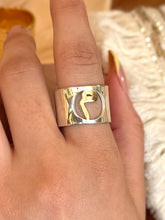 Load image into Gallery viewer, Just Your Letter Ring - Silver & Gold Plated