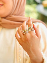 Load image into Gallery viewer, Just Your Letter Ring - Silver & Gold Plated