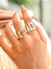 Load image into Gallery viewer, Just Your Letter Ring - Silver & Gold Plated