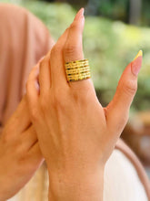 Load image into Gallery viewer, Surat ElKursi Ring - Gold Plated