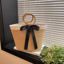 Load image into Gallery viewer, Yomna Beach Bag - Wicker