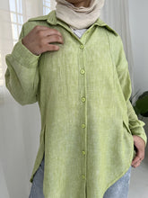 Load image into Gallery viewer, Monira Long Shirt - Linen