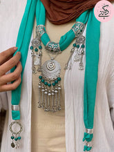 Load image into Gallery viewer, Turquoise Elegant Necklace Scarf