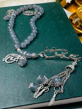 Load image into Gallery viewer, "Omar" Customized Rosary - Gray Agate Stones