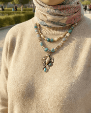 Load image into Gallery viewer, Rawnaq Stones Necklace - Pure Copper