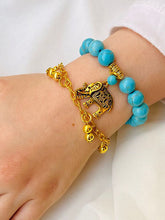 Load image into Gallery viewer, Elephant Set - Turquoise And Stones