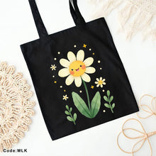 Load image into Gallery viewer, White Flower Tote Bag - Linen