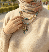 Load image into Gallery viewer, Rawnaq Stones Necklace - Pure Copper