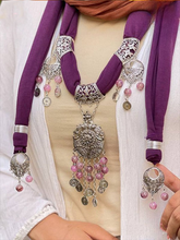 Load image into Gallery viewer, Sara Necklace Scarf - Purple
