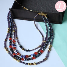 Load image into Gallery viewer, Hermosa Crystal Necklace - Agate and Crystal